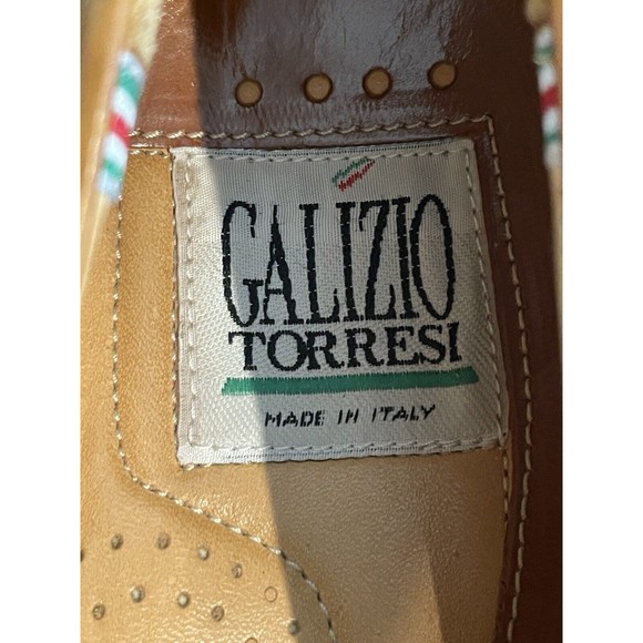 VTG Galizio Torresi Stitched Leather Loafers Men’s EU 43/US 10 Made In Italy - Picture 7 of 14